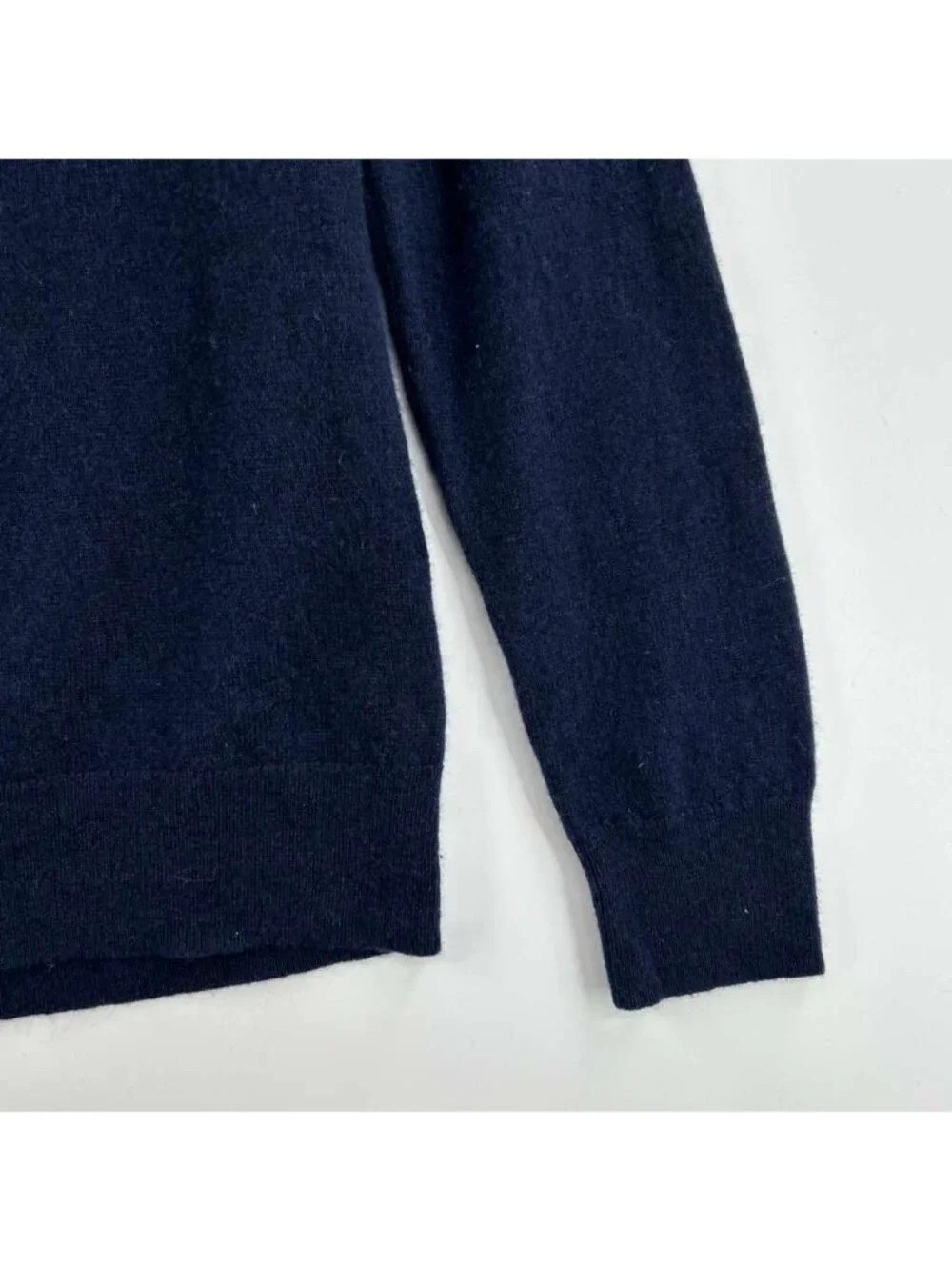Crewcuts by J. Crew Sweater Youth Size 14 Blue 100% Cashmere 1/2 Zip Mock Neck